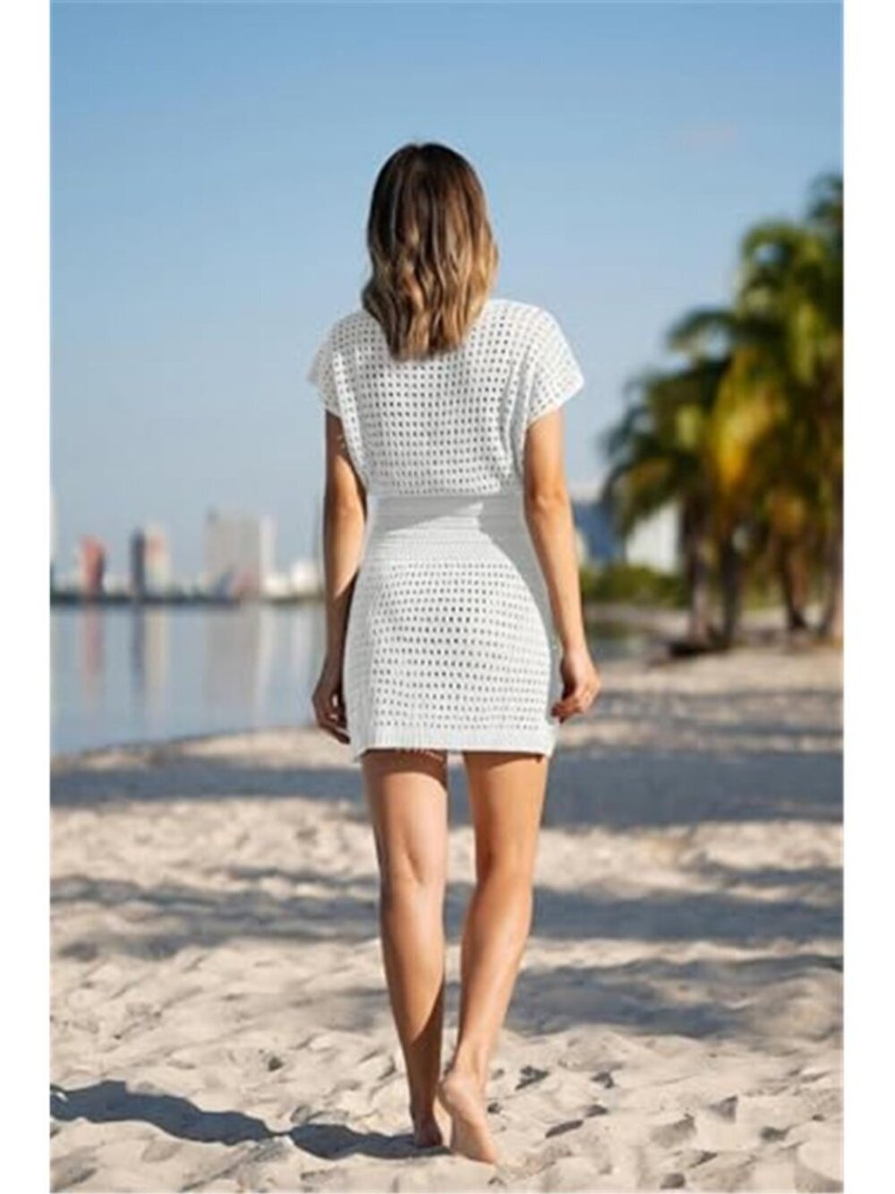 Crochet Swim Resort Coverup Dress - Picture 2 of 2